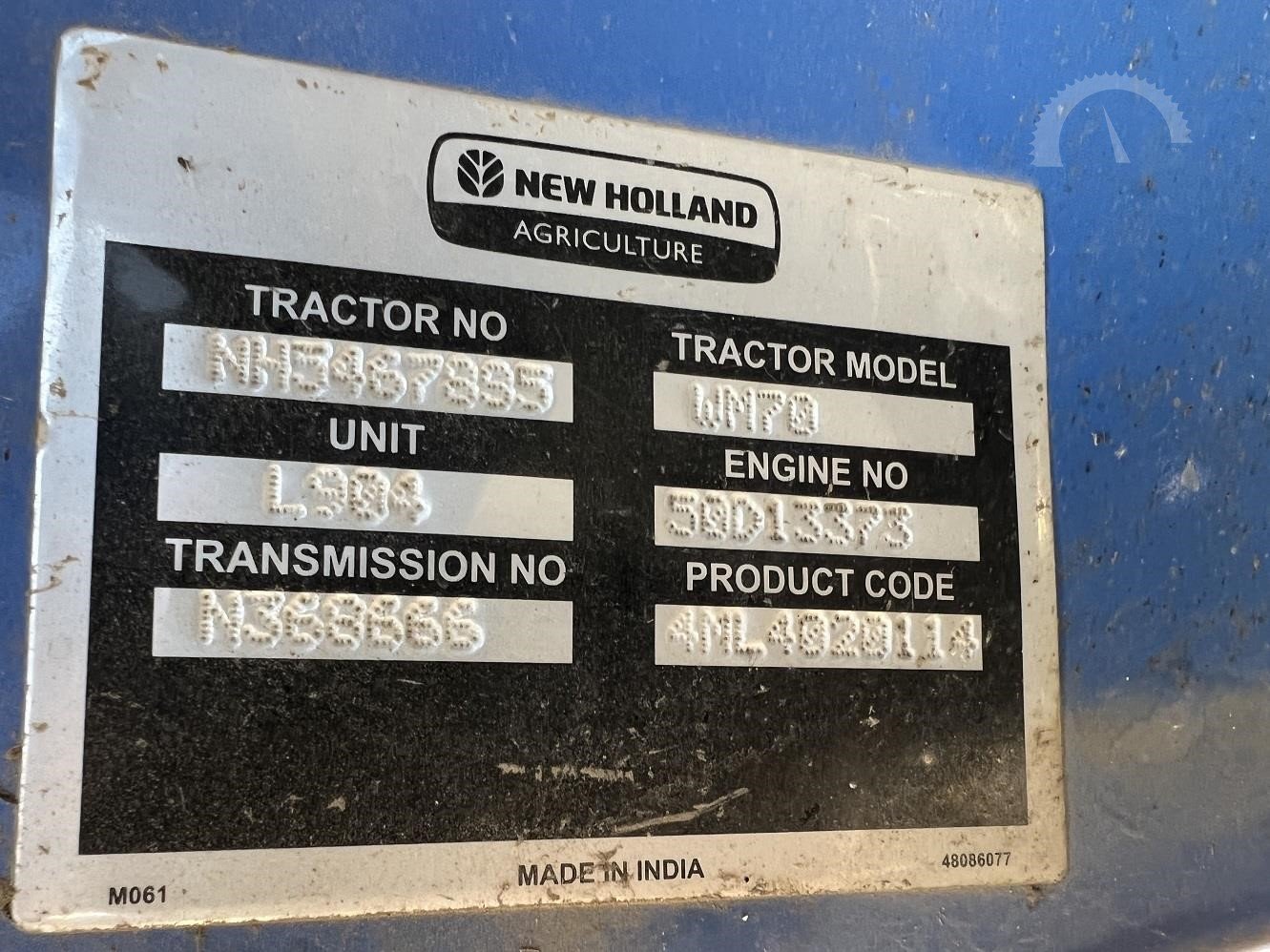 2016 NEW HOLLAND WORKMASTER 70 - Image 4