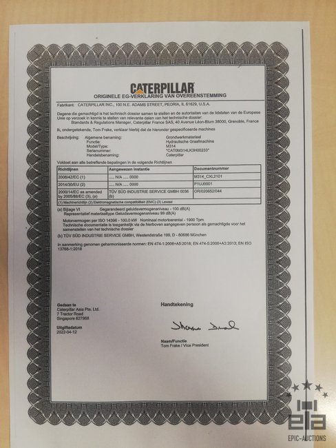 2021 Caterpillar M314 Wheeled Excavator - Image 19