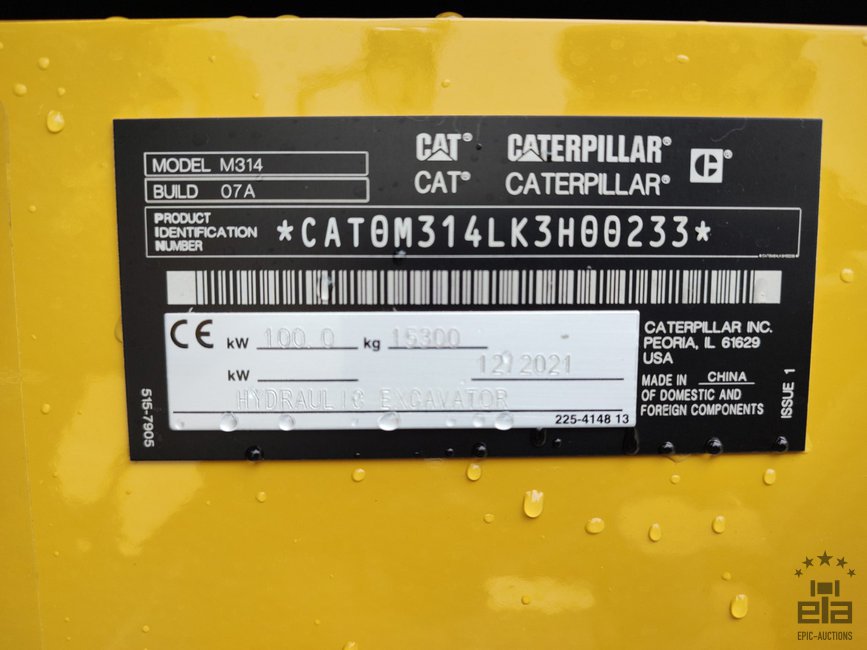 2021 Caterpillar M314 Wheeled Excavator - Image 34